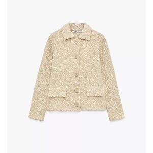 Zara Wool Blend Knit Cardigan